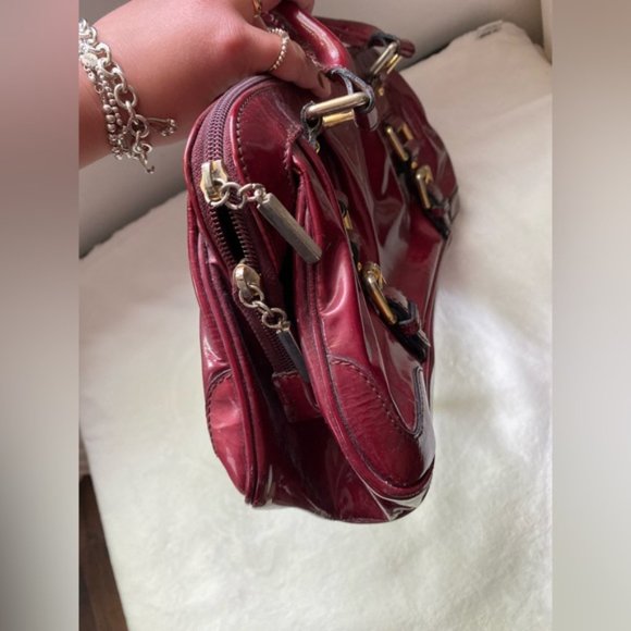 Vintage Michel Angelo red patent leather red purse - Picture 10 of 16